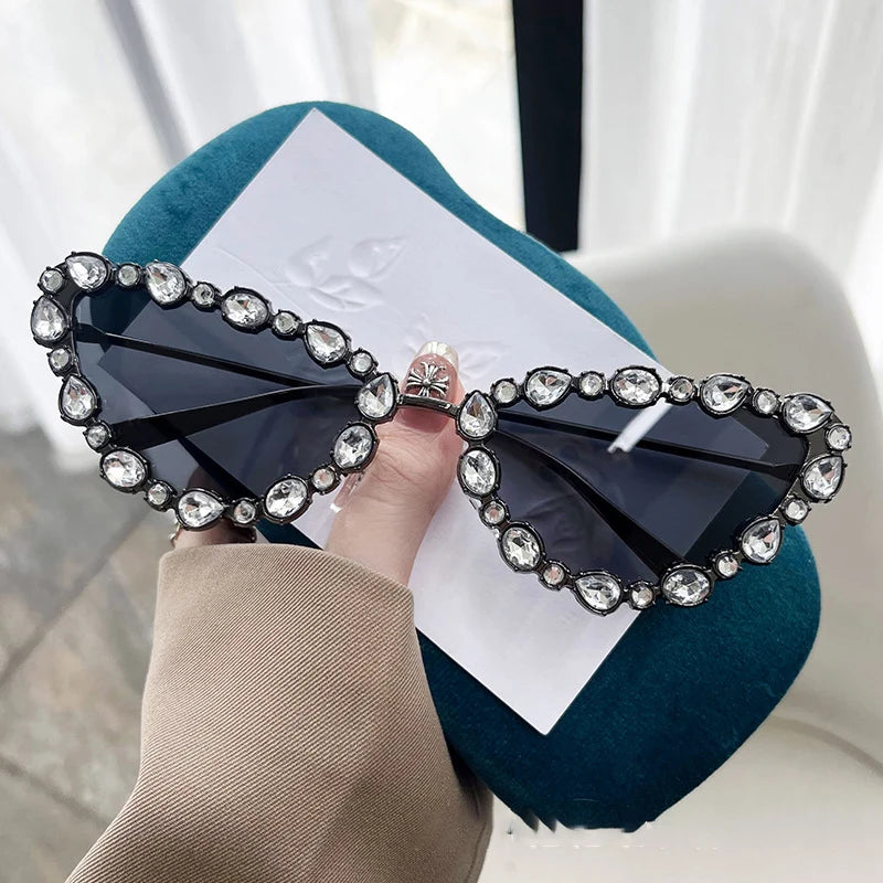 Frauen Sonnenbrille mit Steinchen