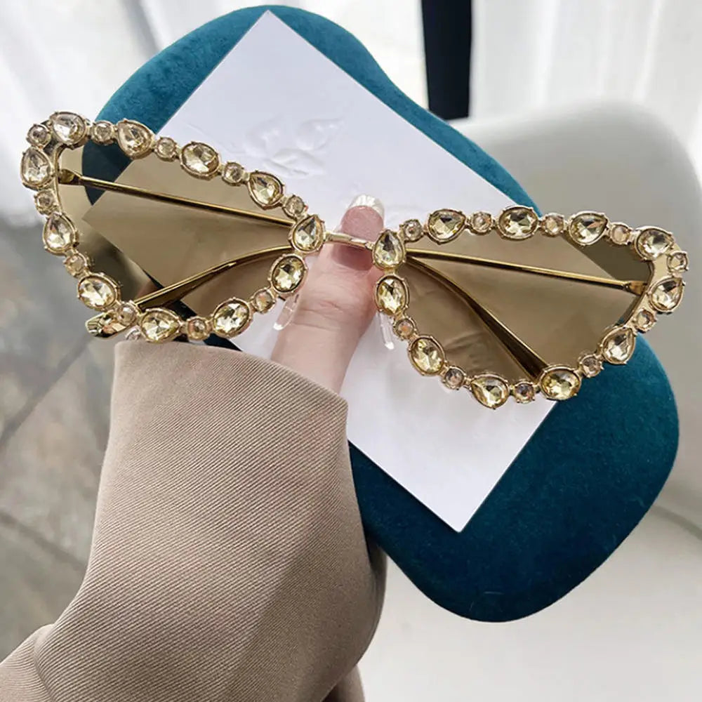 Frauen Sonnenbrille mit Steinchen