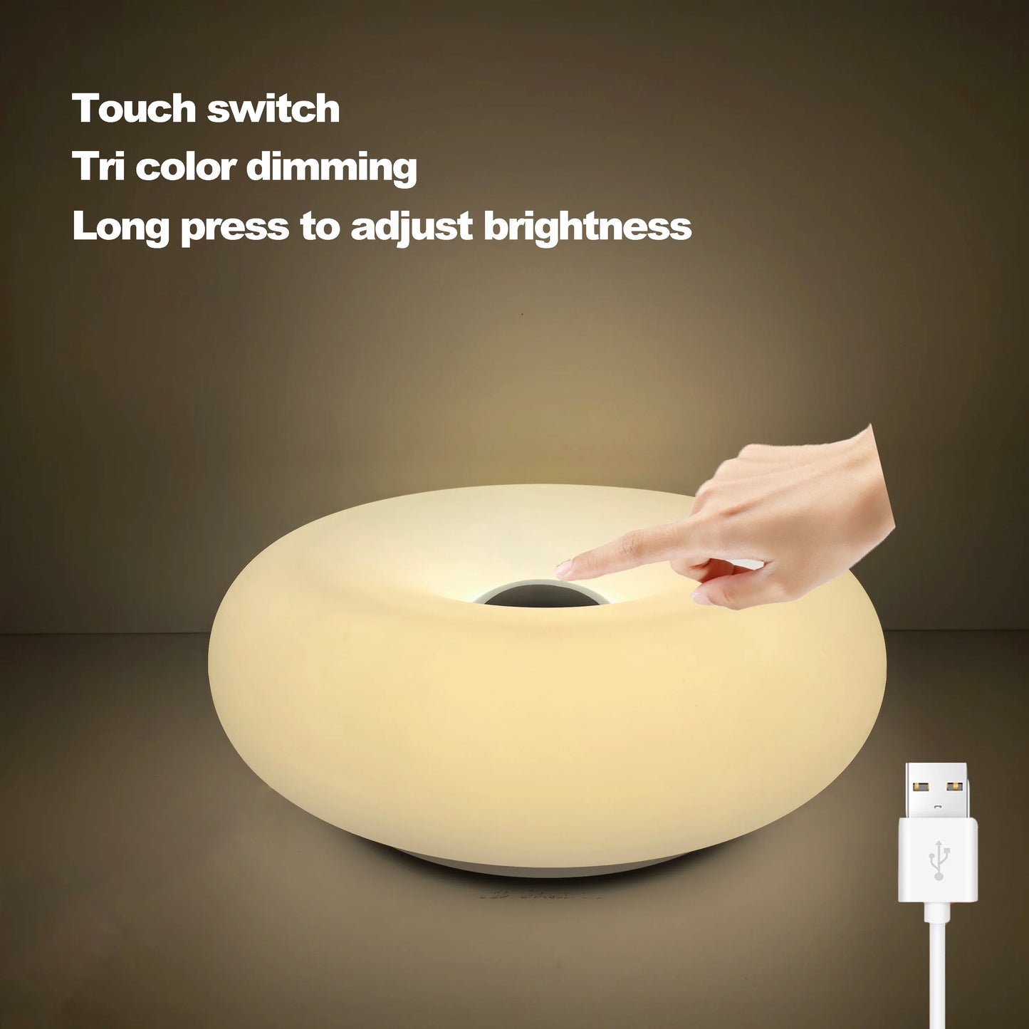 Bauhaus Donut Tischlampe