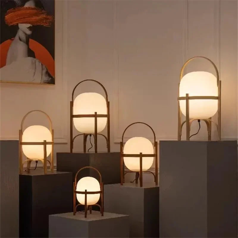 Holz LED Tisch Lampe