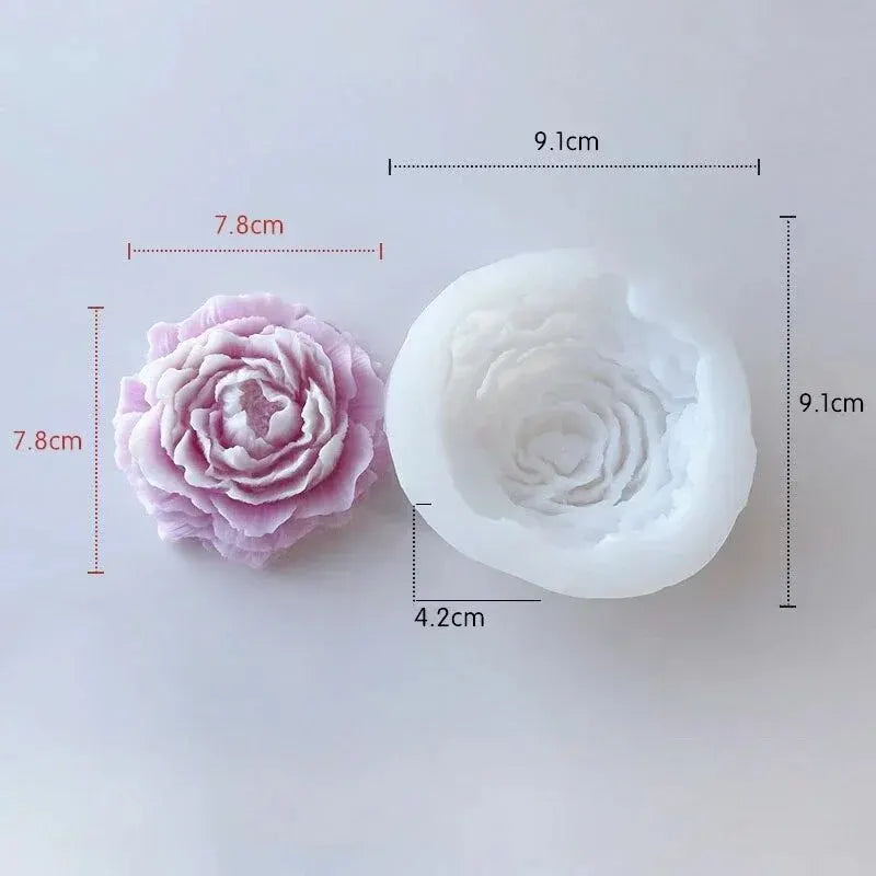 3D Rosenkerze