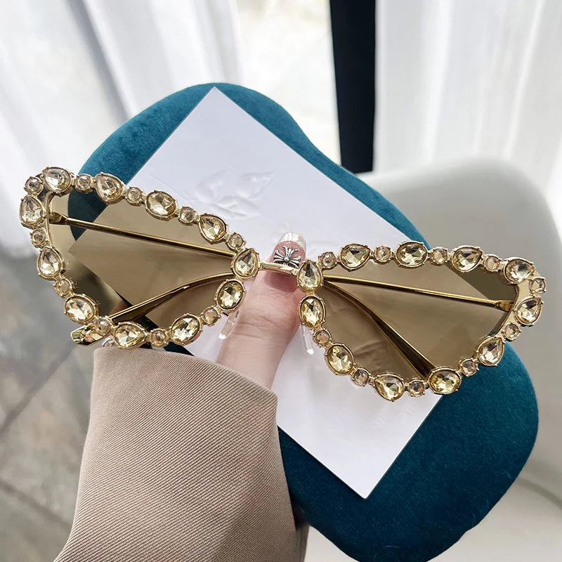 Frauen Sonnenbrille mit Steinchen