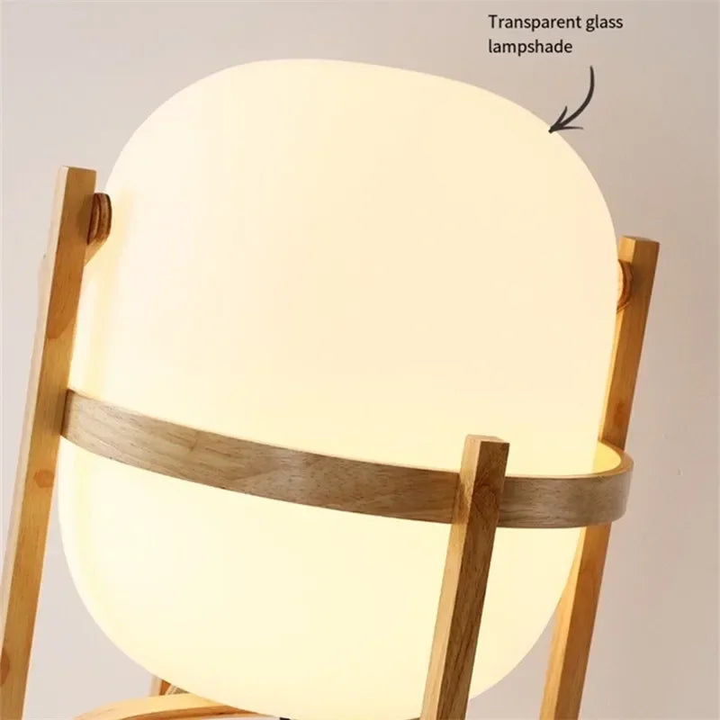 Holz LED Tisch Lampe