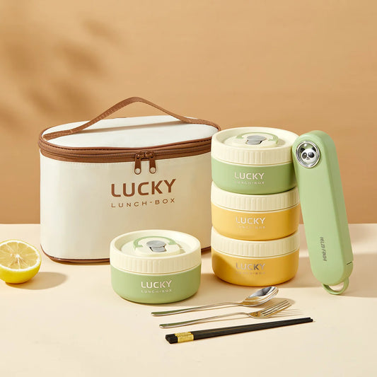 Thermo-Lunchbox mit Besteck