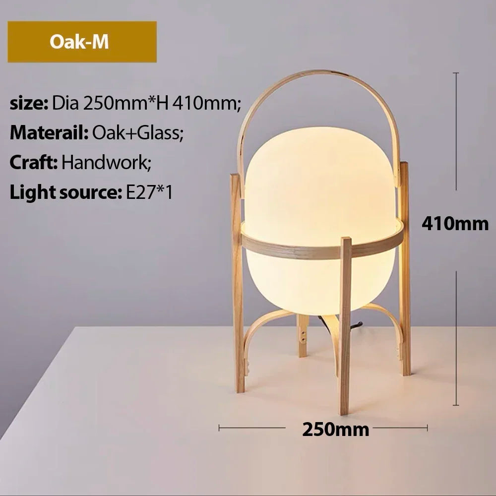 Holz LED Tisch Lampe