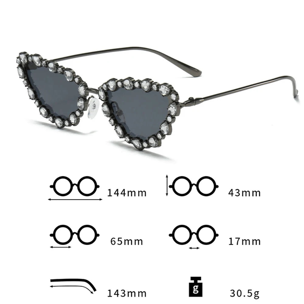 Frauen Sonnenbrille mit Steinchen