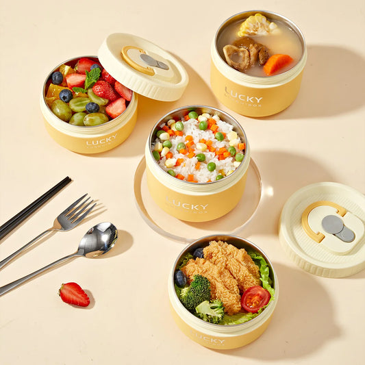 Thermo-Lunchbox mit Besteck