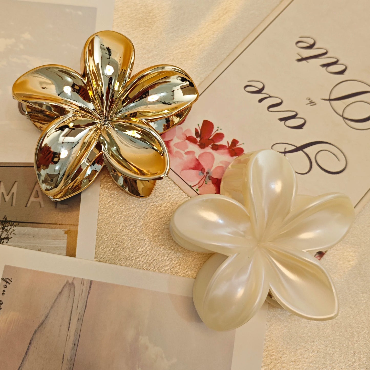 Flower Hair Claw Clip