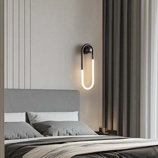 Minimalistische U-Form Wandlampe