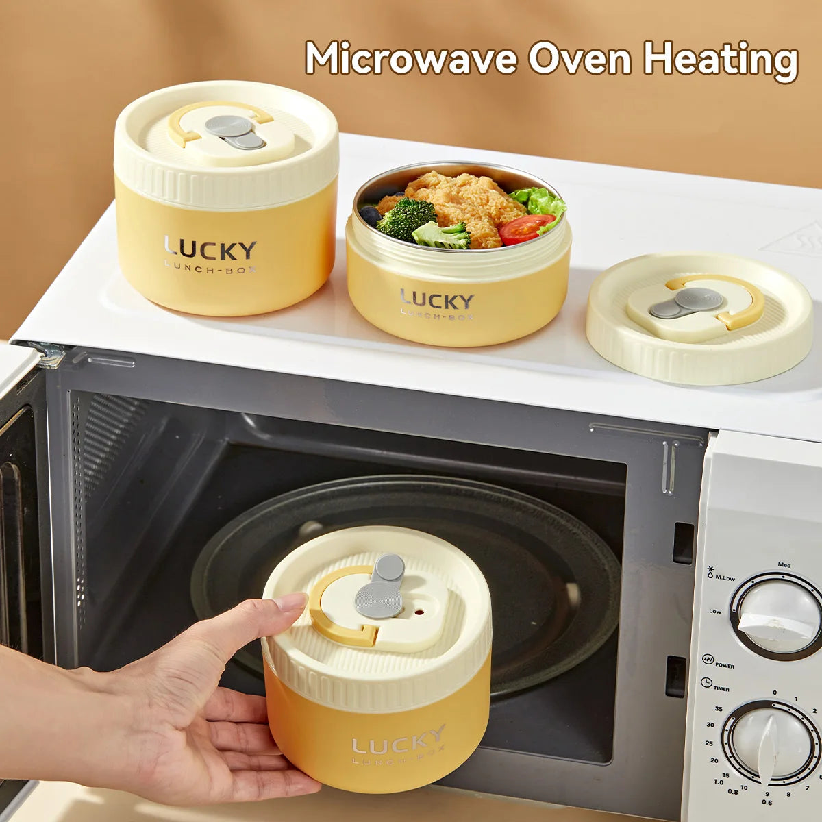 Thermo-Lunchbox mit Besteck