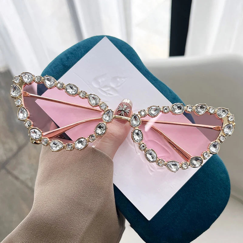 Frauen Sonnenbrille mit Steinchen