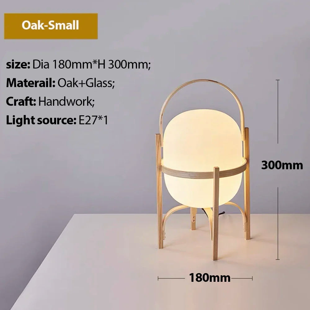 Holz LED Tisch Lampe