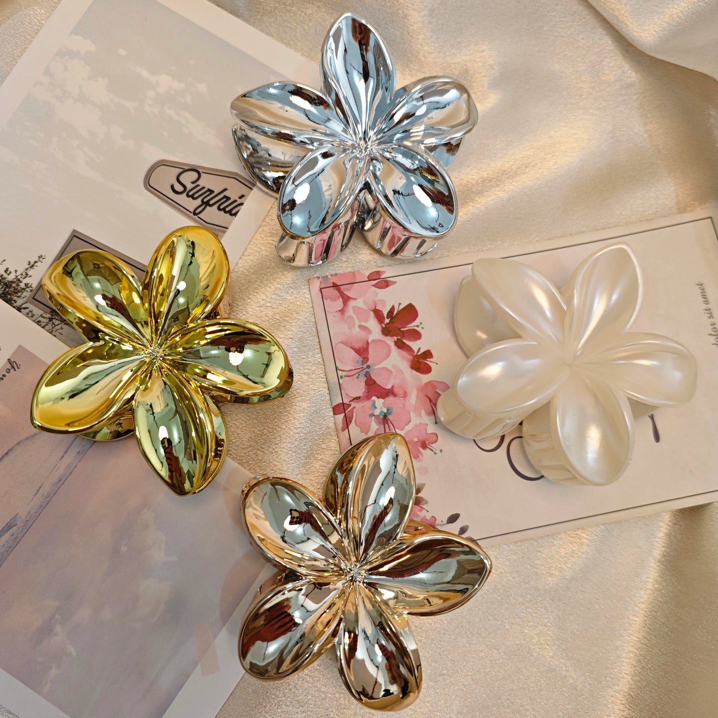 Flower Hair Claw Clip