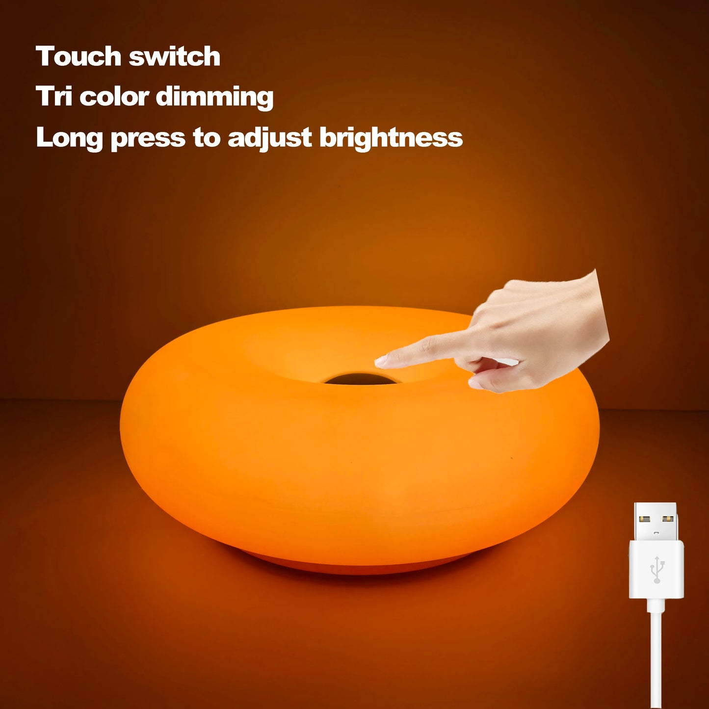 Bauhaus Donut Tischlampe