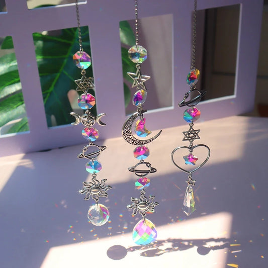 Crystal Wind Moon Sun Catcher