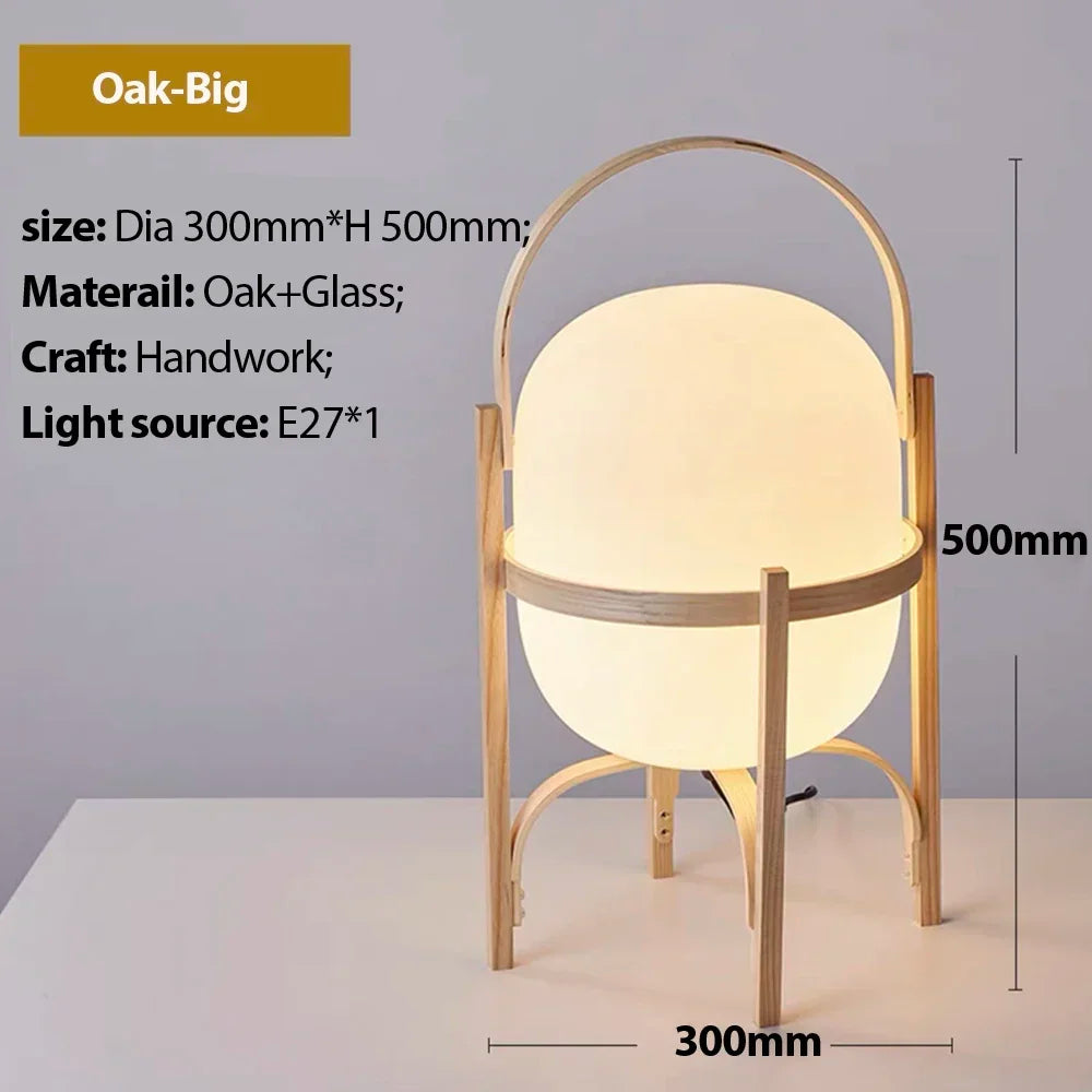 Holz LED Tisch Lampe