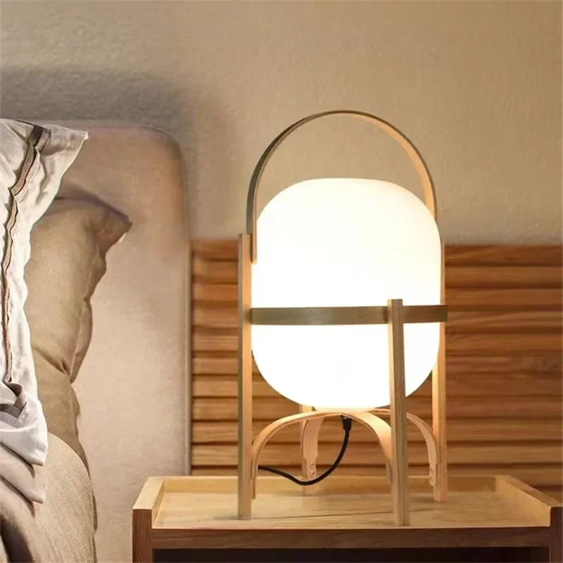 Holz LED Tisch Lampe