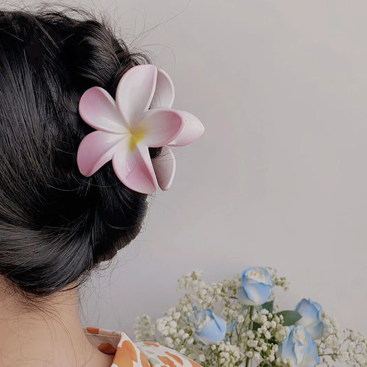 Gradient Flower Hair Claw