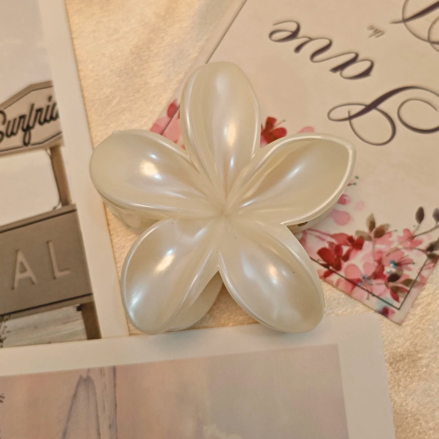 Flower Hair Claw Clip