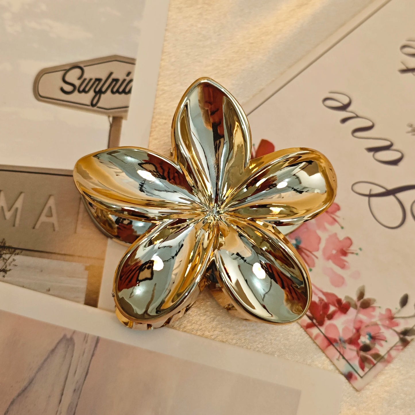 Flower Hair Claw Clip