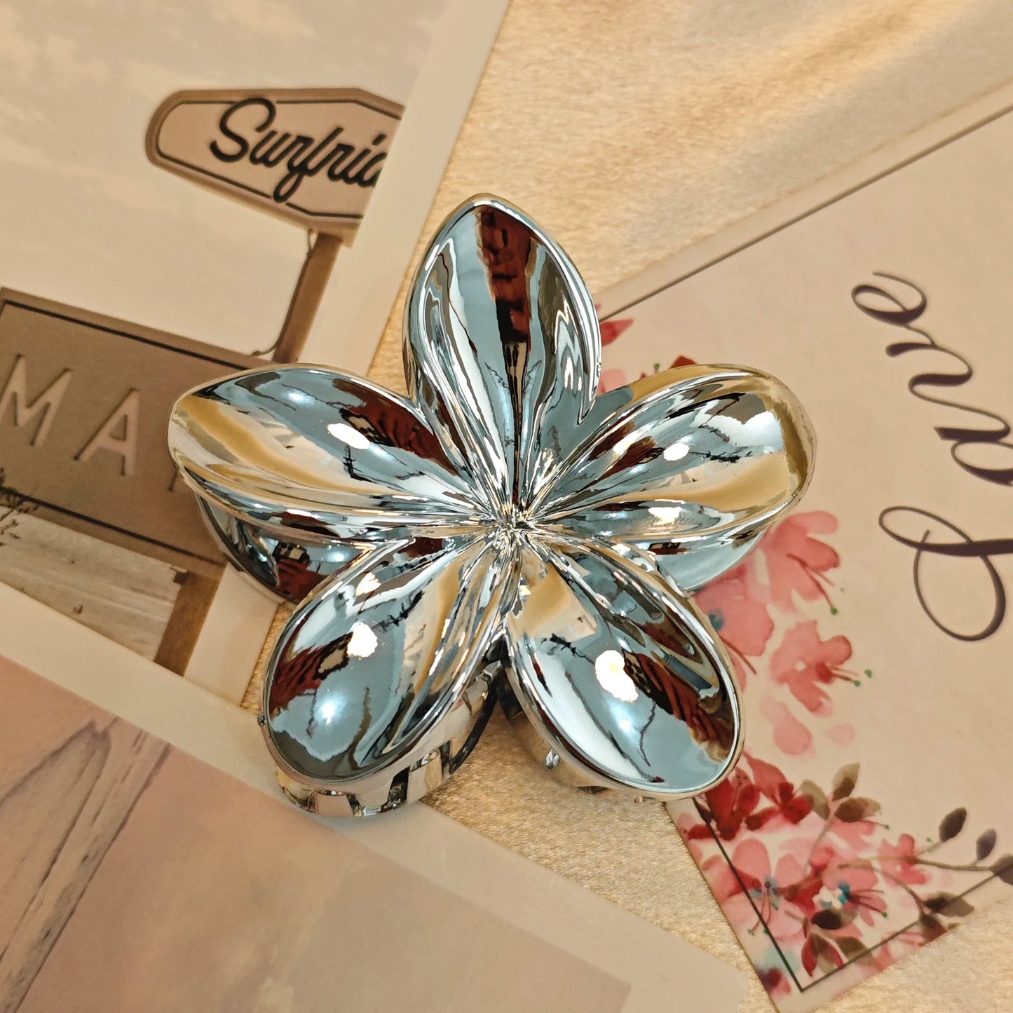 Flower Hair Claw Clip