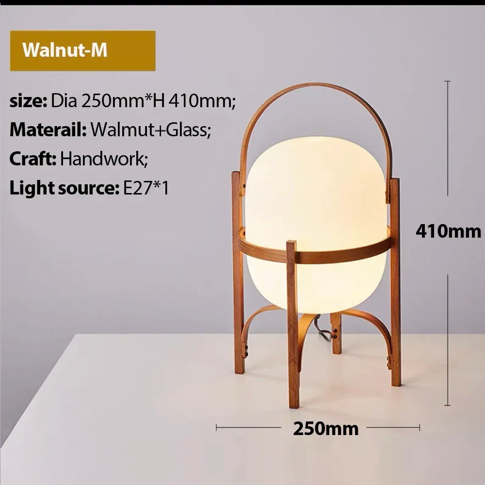 Holz LED Tisch Lampe