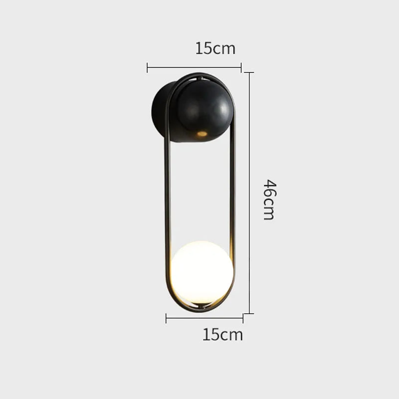 Minimalistische U-Form Wandlampe