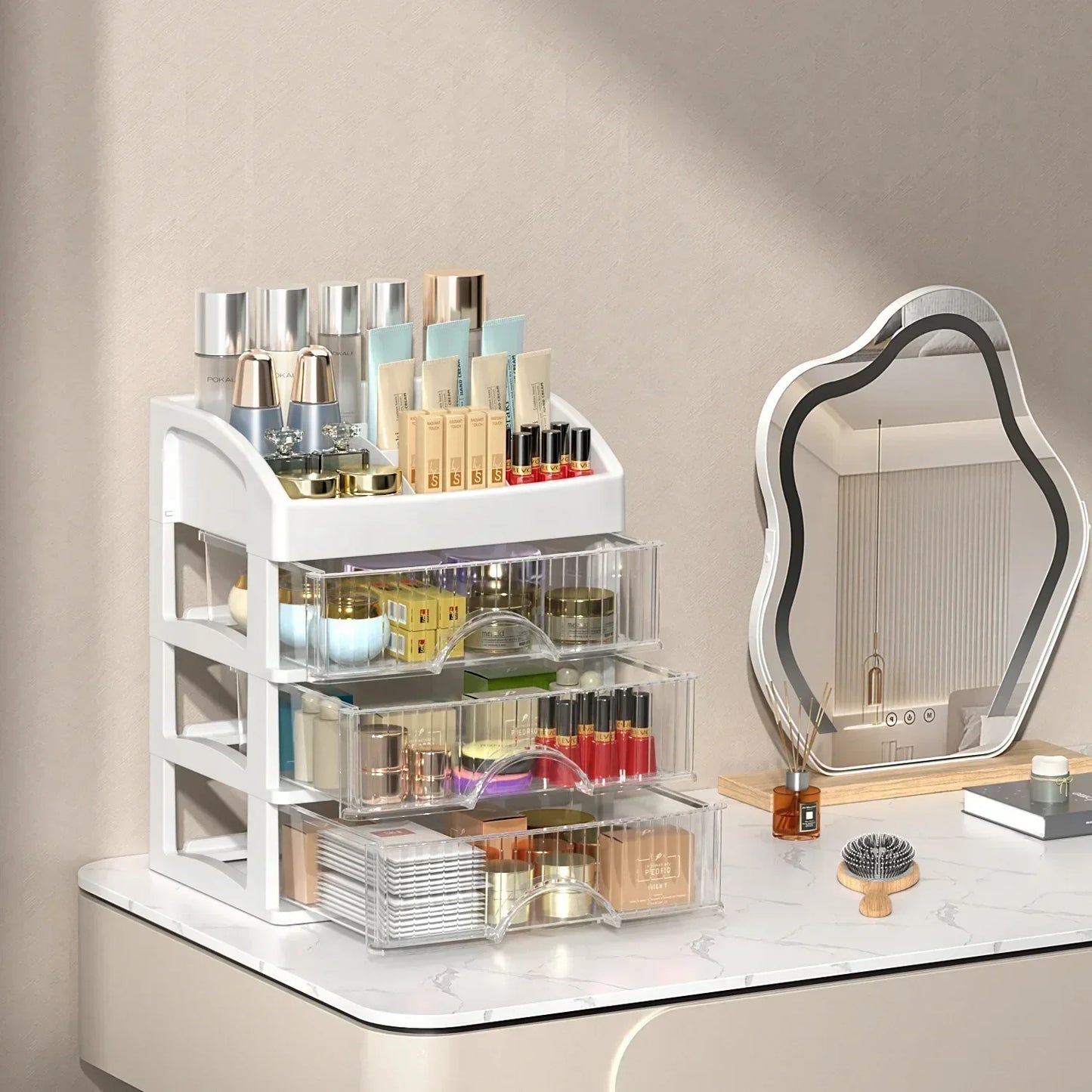 Make-up-Organizer Transparenter Behälter