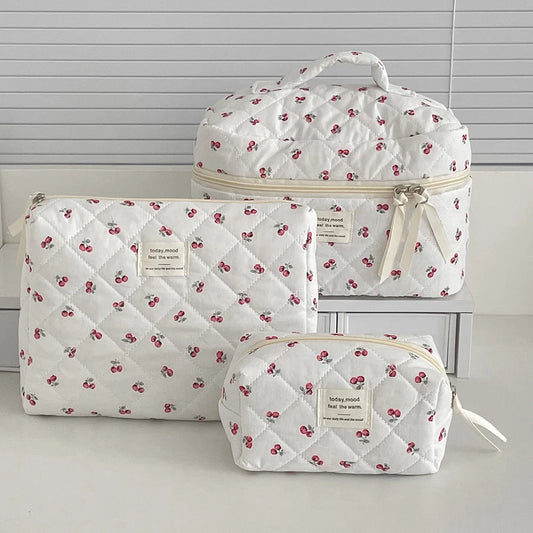 Cherry Women Makeup Bag