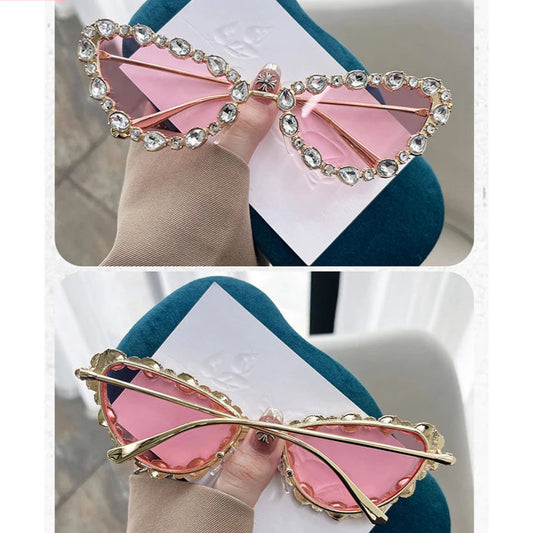 Woman Sunglasses Cat-Eye Rhinestone